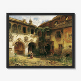 Courtyard of the Fürstenburg in Burgeis by Robert Russ - thumbnail_1_bf_67437d05faa684e1cf4ba647